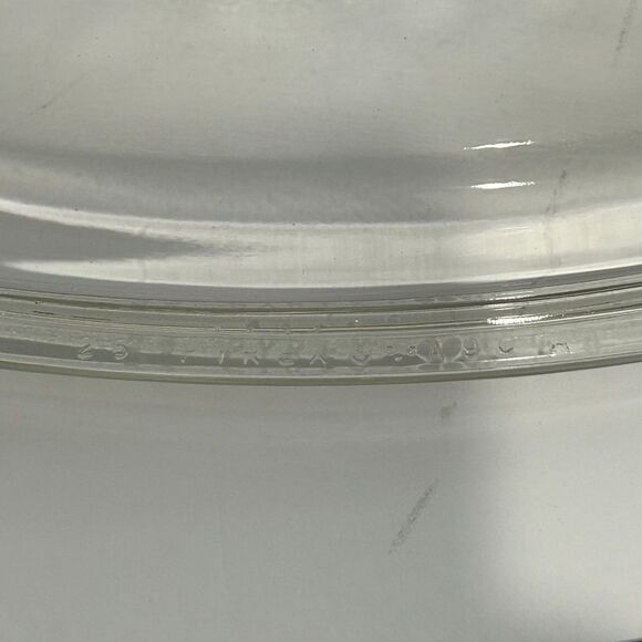 Corning Ware Casserole Dish Shadow Iris Pattern 2.0 liter White Purple Green USA - Picture 10 of 12